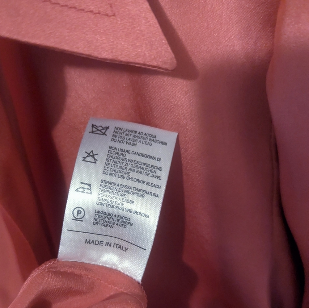 Anna Molinari Pink Silk Tie Top - Picture 7 of 10